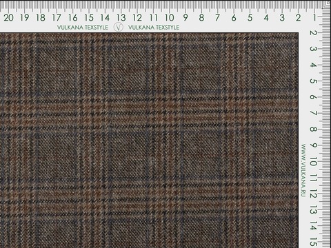 Ткань TWEED LIFE CHK-C001(brown)