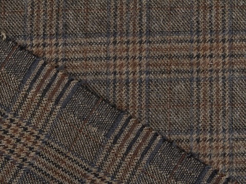 Ткань TWEED LIFE CHK-C001(brown)