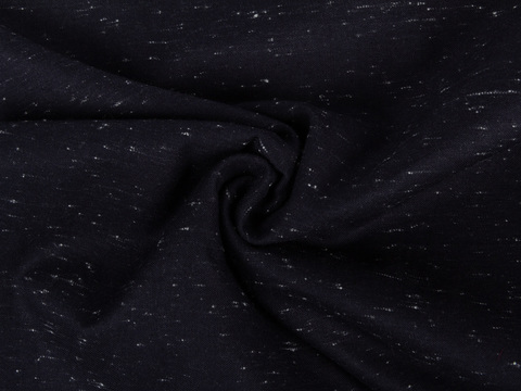 Пестрая синяя ткань в крапинку хлопок с полиэстером