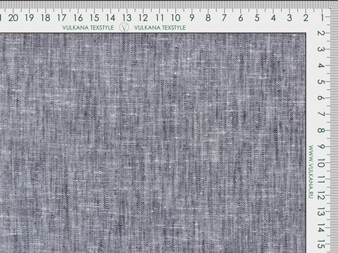 Чёрная пестротканая ткань из хлопка и полиэстера