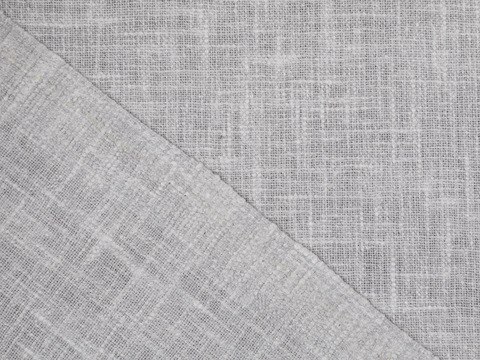 Пестротканая плотная ткань светло-серого цвета из полиэстера и хлопка