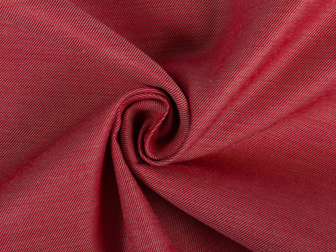 Твил двухсторонний из поликоттона - красно-черный