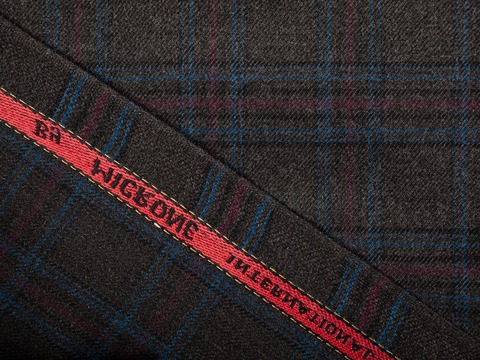 Ткань MILAN CHK-D16 C001(grey-bordo)