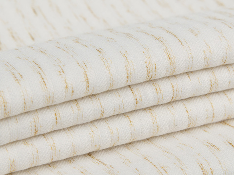 Коричнево-бежевая ткань из полиэстера хлопка и лайкры