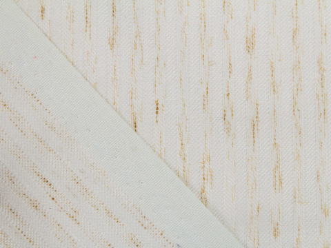 Коричнево-бежевая ткань из полиэстера хлопка и лайкры