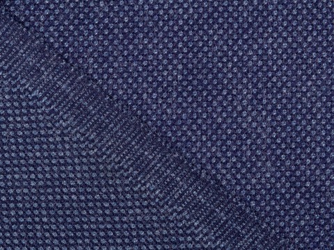 Ткань добби насыщенного синего цвета из полиэстера и вискозы
