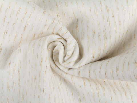 Коричнево-бежевая ткань из полиэстера хлопка и лайкры