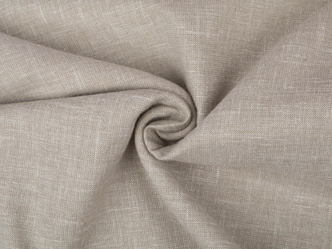 Ткань под лён оттенка коричневый хаки из полиэстера и хлопка