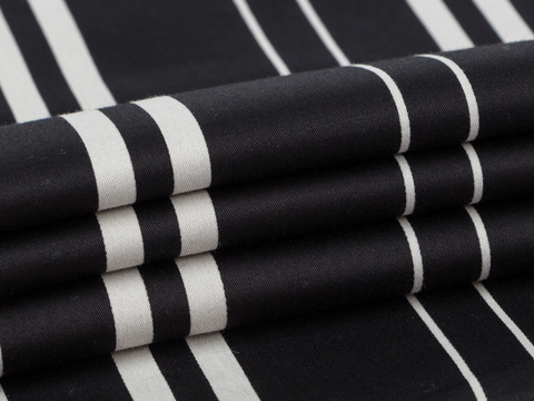 Ткань BUTTER STRIPE PRT-D27 C003(black-cream)