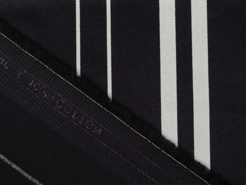 Ткань BUTTER STRIPE PRT-D27 C003(black-cream)