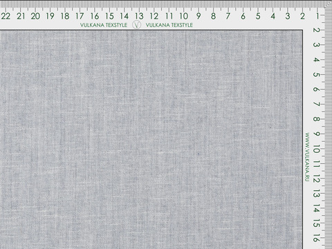 Ткань под лён нежно-серого цвета из полиэстера вискозы и хлопка