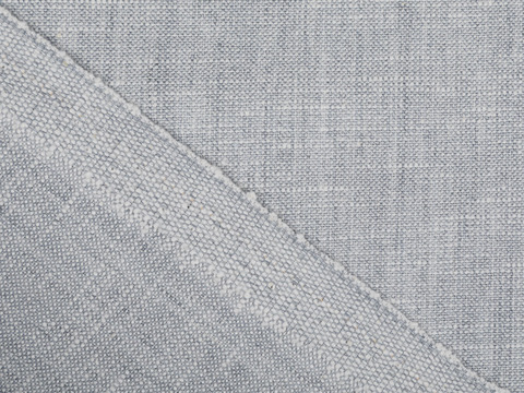 Ткань под лён нежно-серого цвета из полиэстера вискозы и хлопка