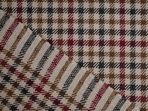 Ткань TWEED LIFE CHK-D39 C001(brown-wine)