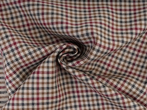 Ткань TWEED LIFE CHK-D39 C001(brown-wine)