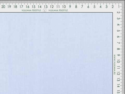 Нежно-голубая ткань оксфорд из хлопка и полиэстера