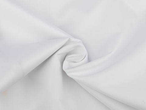 Поплин БЛЭКБЕРРИ из поливискозы - белоснежный