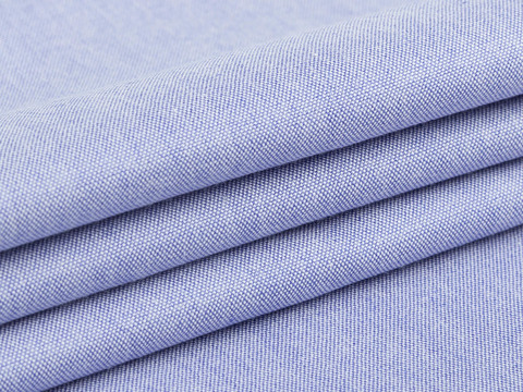 Небесно-голубая ткань оксфорд из хлопка и полиэстера