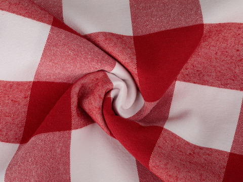 Фланель ХЕВИ ХУНГАМА из поликоттона - красный-белый