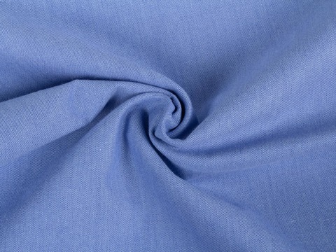 Пастельно-синяя ткань оксфорд из хлопка и полиэстера