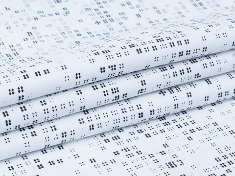 Ткань HURACAN PRT-D05 C005(white-black)