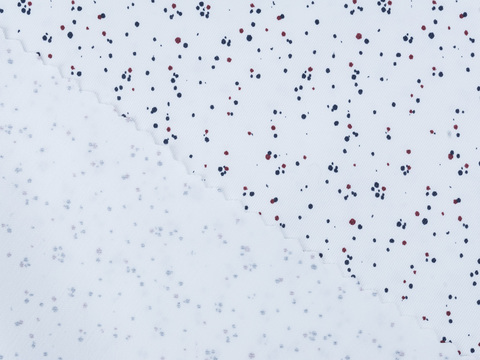 Сатин с принтом ХУРАКАН из поливискозы - белый-цветной