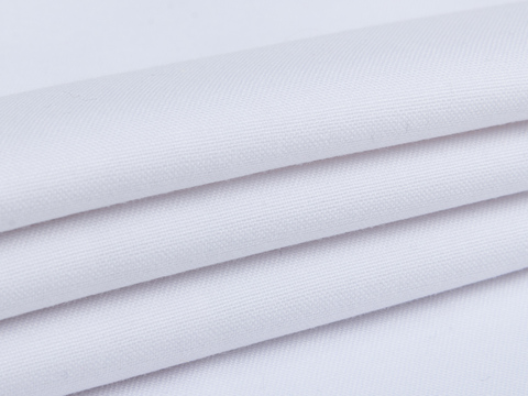 Белая ткань оксфорд из хлопка и полиэстера