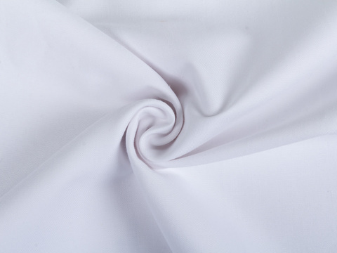 Белая ткань оксфорд из хлопка и полиэстера