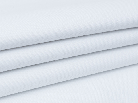 Ткань оксфорд белого цвета из хлопка и полиэстера