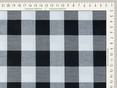 Клетка ЗАРАНО ЧЕСС из поликоттона - черно-белый