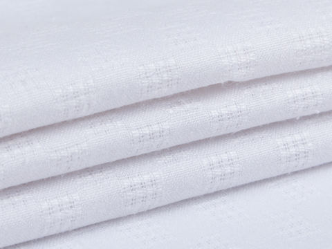 Имитация льна ЛИНЕН ЛЕЙСЭЗ из поликоттона - белый