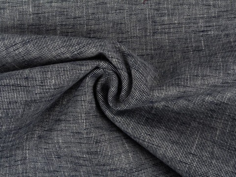 Пестротканая синяя с белым ткань из полиэстера и хлопка