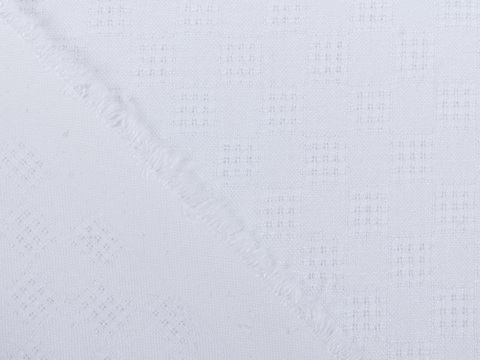 Имитация льна ЛИНЕН ЛЕЙСЭЗ из поликоттона - белый