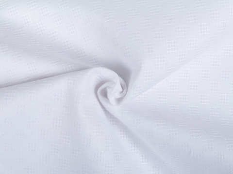 Имитация льна ЛИНЕН ЛЕЙСЭЗ из поликоттона - белый