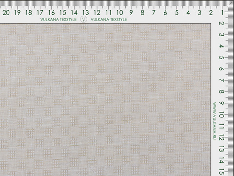 Имитация льна ЛИНЕН ЛЕЙСЭЗ из поликоттона - бежевый