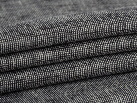 Поликоттон меланж ЭКСПРЕСС ЛИНЕН - черный