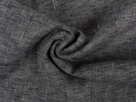 Поликоттон меланж ЭКСПРЕСС ЛИНЕН - черный