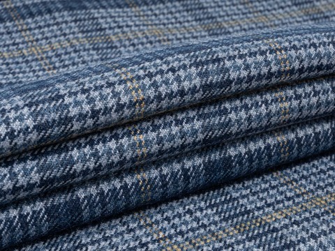Ткань TWEED LIFE CHK-D31 C001(sky-indigo)