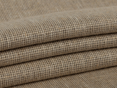 Имитация льна ИМПРЕСС из поликоттона - бежевый