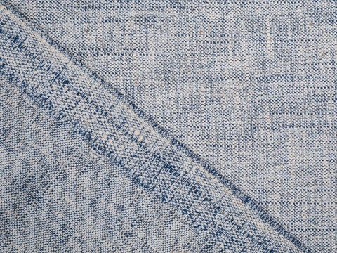 Имитация льна ЛИНЕН БЛЭНК из поливискозы с добавлением хлопка - серо-голубой