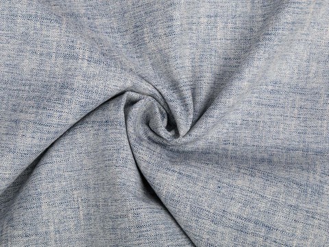 Имитация льна ЛИНЕН БЛЭНК из поливискозы с добавлением хлопка - серо-голубой