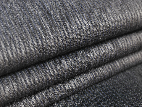 Костюмный корд БЛЭНДС из поливискозы - темно-серый