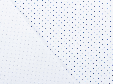 Ткань K POLKA PRT-C001(white-navy)