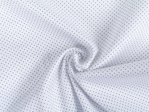 Ткань K POLKA PRT-C001(white-navy)