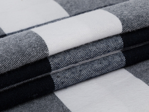 Фланель ХЕВИ ХУНГАМА из поликоттoнa - синий-белый