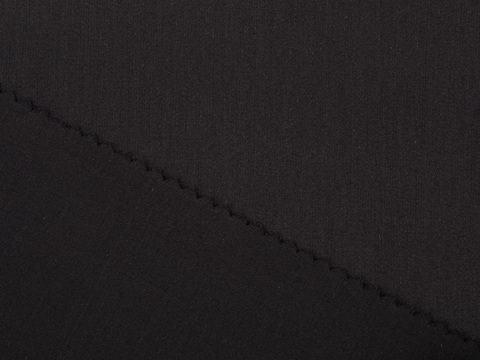 Сатин КРОМПТОН из хлопка - черный