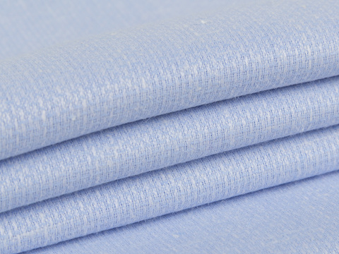 Имитация льна МАЙ ИРЭН из поликоттона - голубой