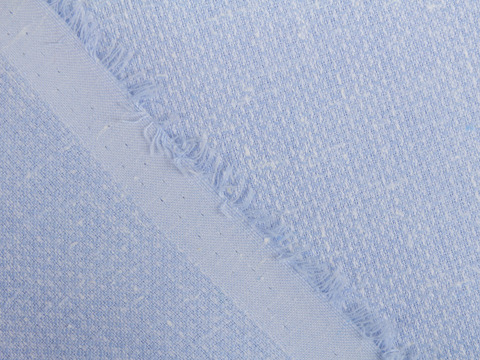 Имитация льна МАЙ ИРЭН из поликоттона - голубой