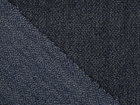 Имитация джинсы ЛЮНЕКС из поливискозы - темно-синий