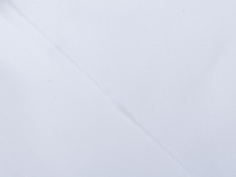 Жаккард белого цвета из хлопка и полиэстера