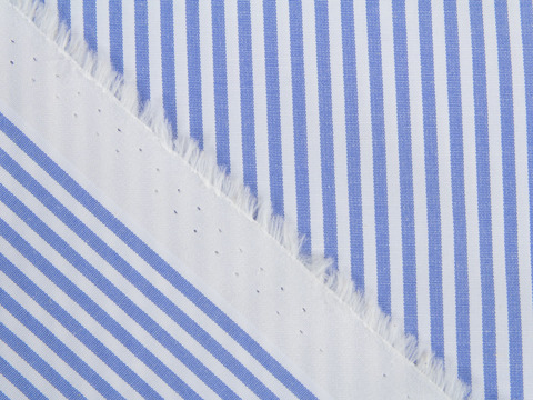 Полоска поплин ЗАРАНО ЮНИСТРАЙП из поликоттона - синий